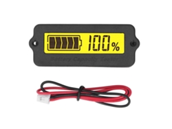 Monitor De Capacidad Y Voltaje De Batería Digital Portátil Indicador De Nivel Para Rv Y Vehículos Eléctricos 12v