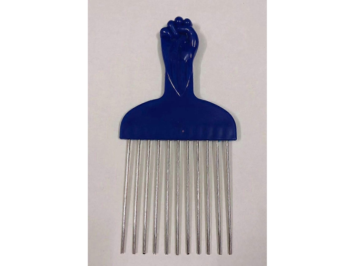 Peine afro de acero inoxidable, peine para el cabello, estilista