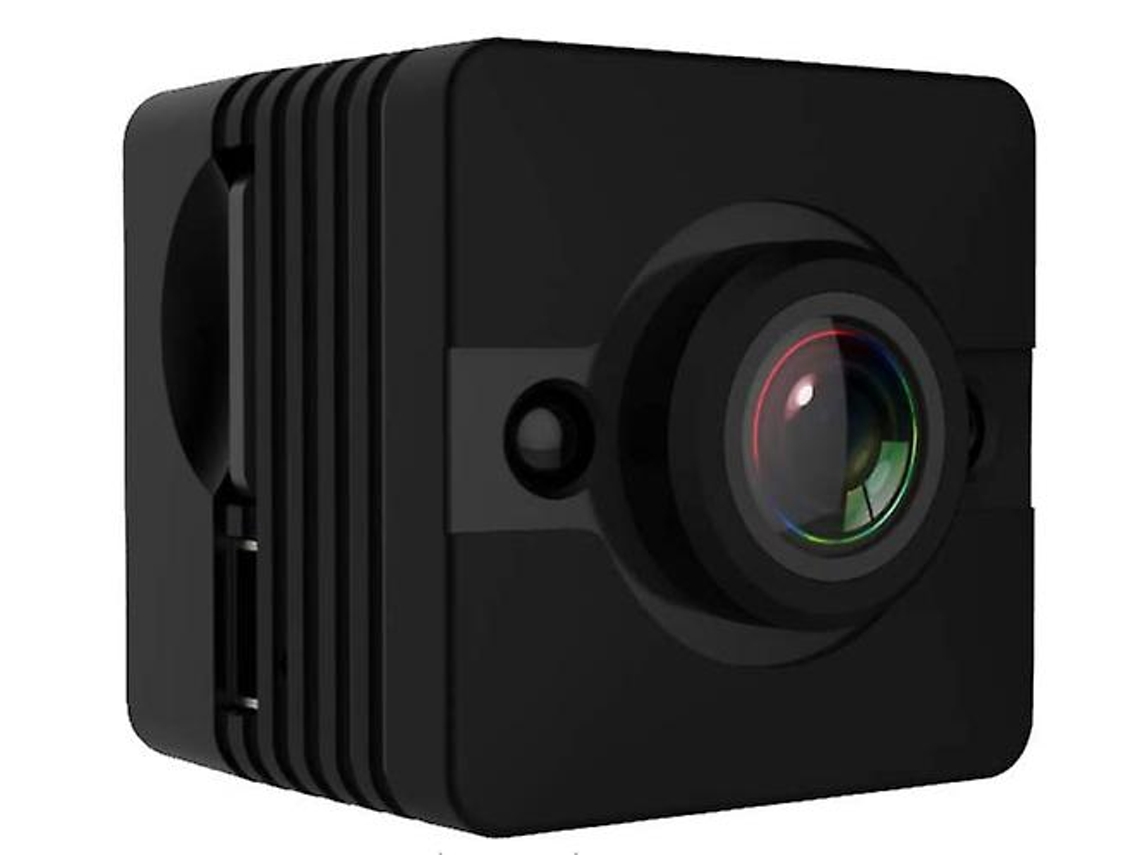 Minicámara deportiva impermeable HD 1080P con visión nocturna y amplio campo de visión de 155°, ideal para el hogar, la oficina, actividades al aire libre y piscinas (negra)