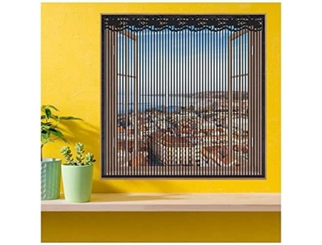 Neta de mosquitos para Windows 150x185cm Mase negra de la pantalla de la ventana de mosca de insectos