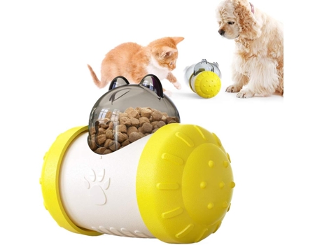 Juguete para gatos, dispensador de croquetas para gatos, juguete interactivo para gatos, vaso giratorio, juguete para gatos, fácil de limpiar (amar...