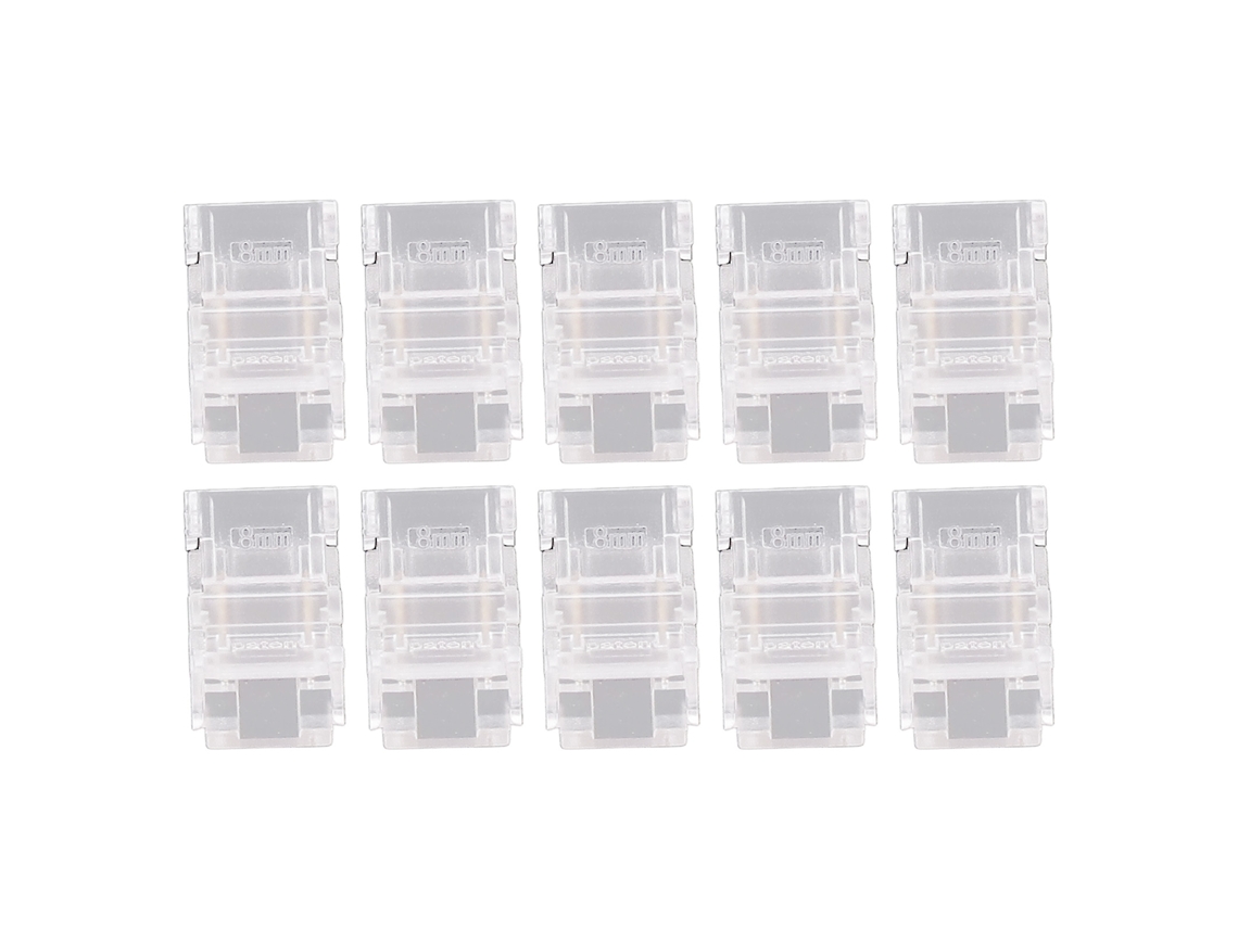 2026 10 conectores para tiras LED COB de 2 pines y 8 mm, no requiere soldadura, conectores para tiras LED