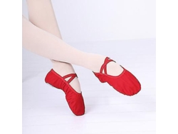 2026-zapatos De Ballet Para Niñas Y Mujeres De Lona Con Suela Suave Para Danza Básica