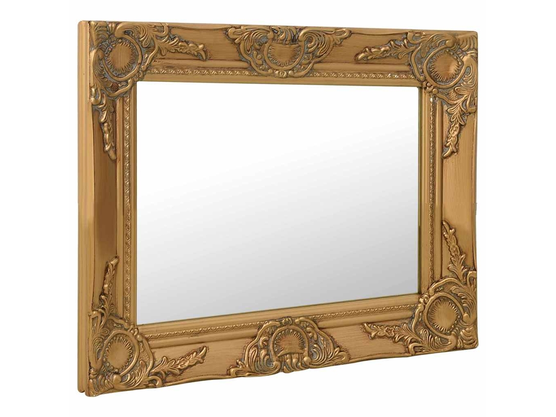 Espejo de pared estilo barroco 50x40 cm Dorado HARLANV1