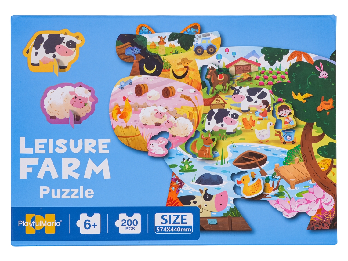 Juego de rompecabezas de 200 piezas B.active Farm