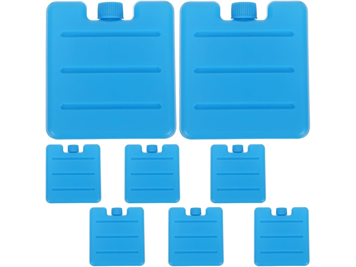 Juego de 8 bolsas de hielo reutilizables para enfriar, 100 ml, plástico.