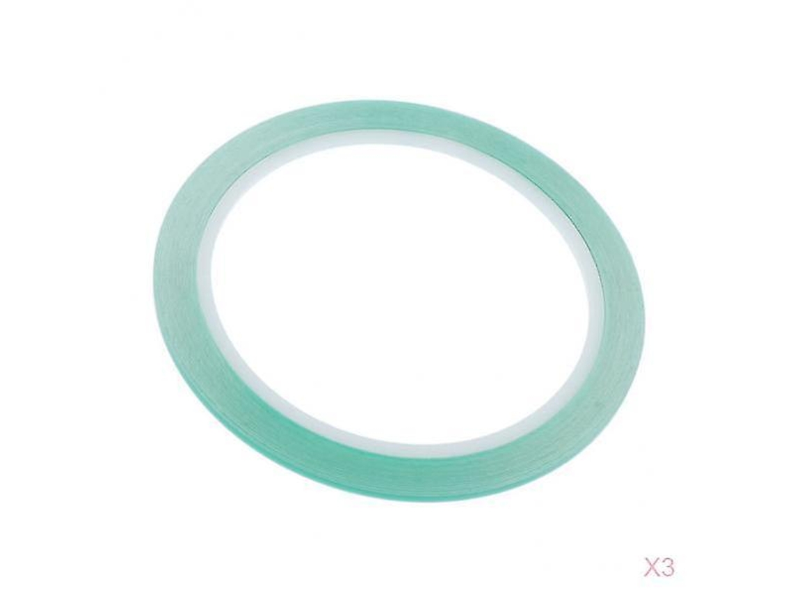 3 cintas adhesivas de borde duro para modelos de plástico, herramienta de pintura artesanal, verde, 5 mm, Rosewell