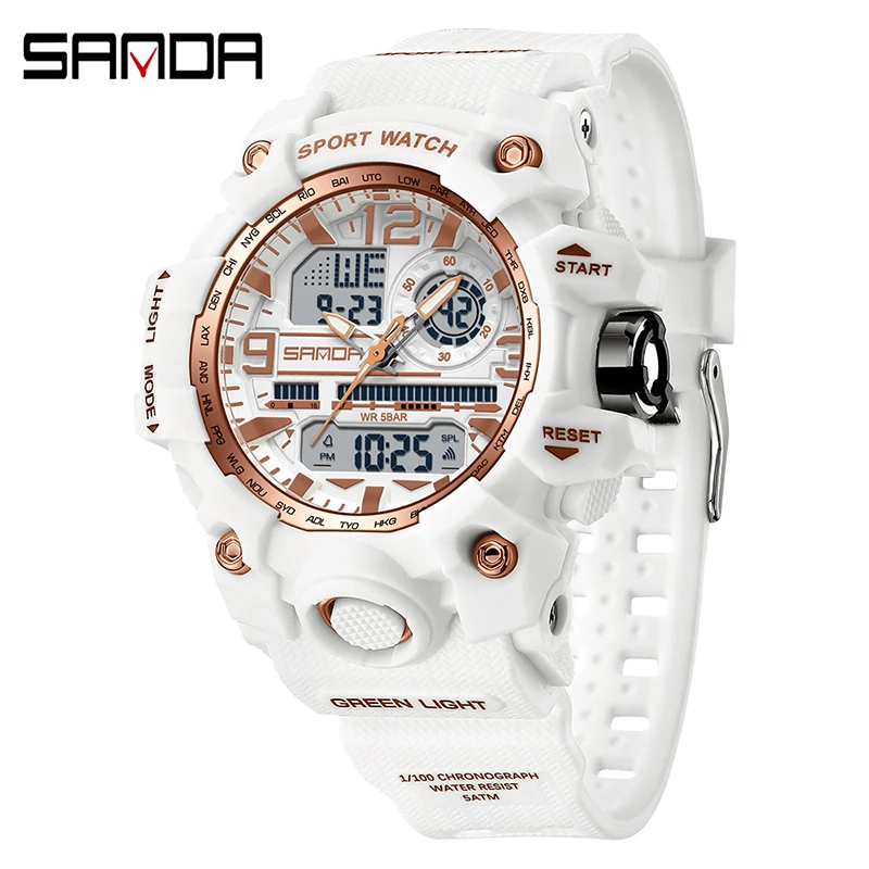 Reloj Deportivo (oro Rosa), Reloj De Pulsera De Cuarzo Informal Para Estudiantes, Resistente Al Agua.