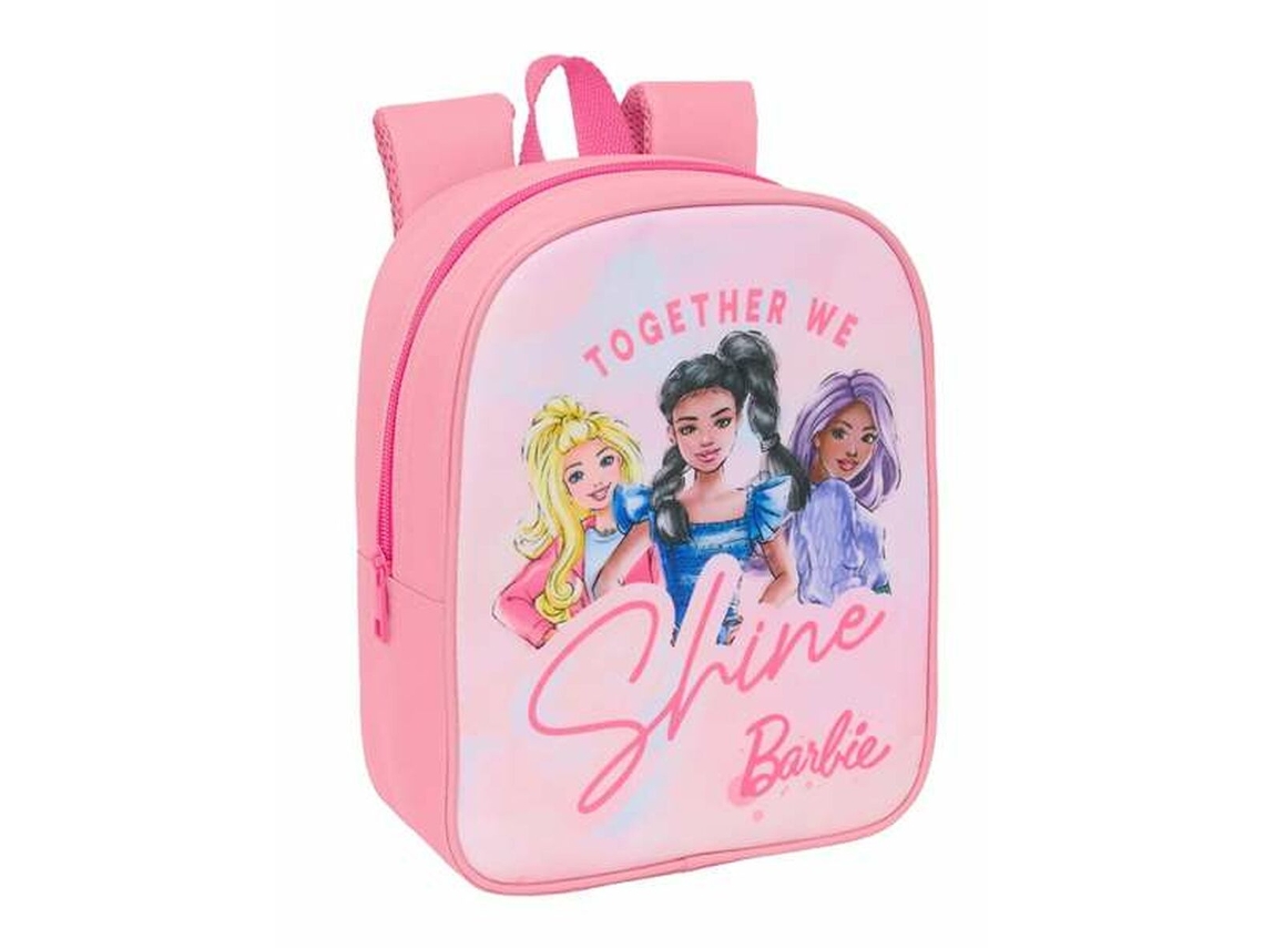 Mochila escolar rosa Barbie 22 x 27 x 10 cm