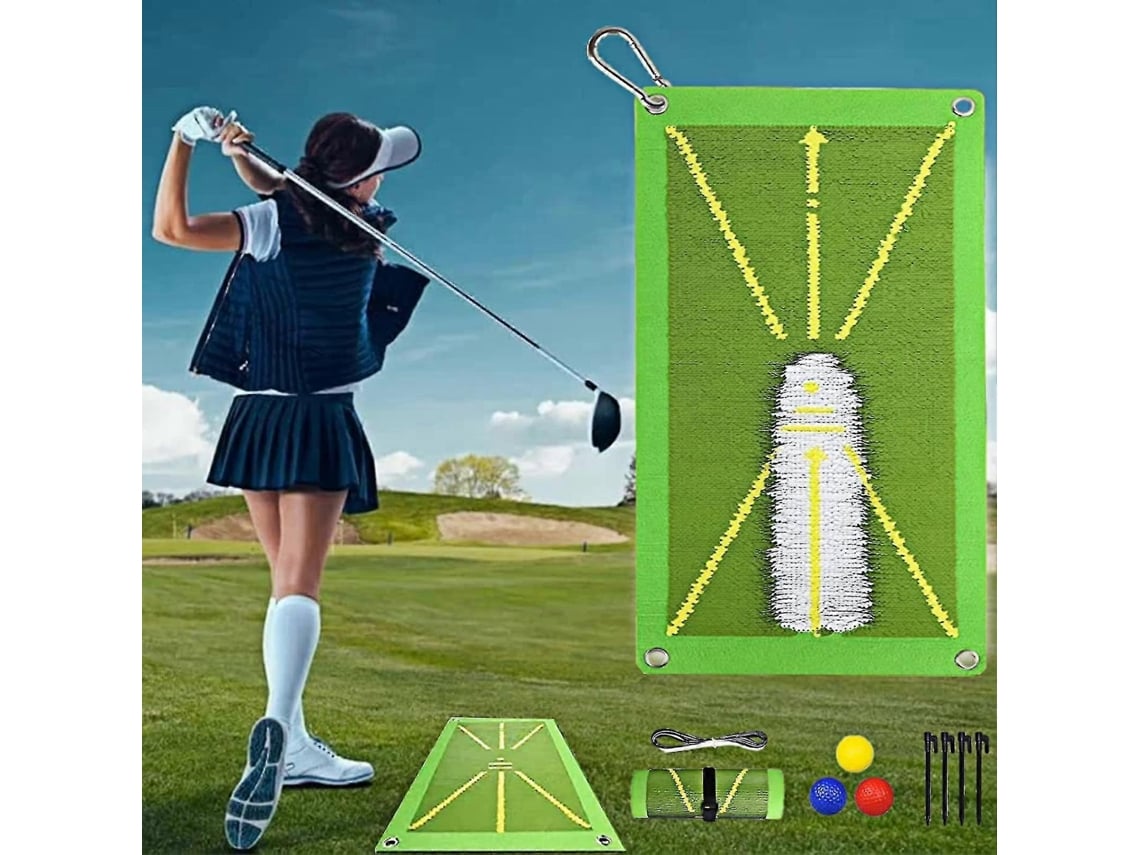 Omni-tapete De Golf Premium Divot Daddy Pro Con 3 Pelotas Para Mejorar Swing Y Consistencia