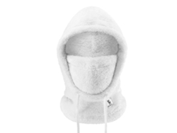 Ciepła kominiarka de pelúcia de inverno para esqui, tamanho L, branca QUNATURE