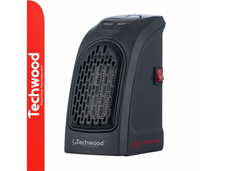 Calefactor Portátil TECHWOOD 400W Negro