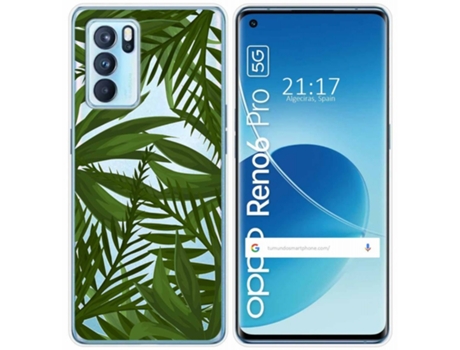 Carcasa Oppo Reno 6 Pro 5G TUMUNDOSMARTPHONE Dibujos Transparente