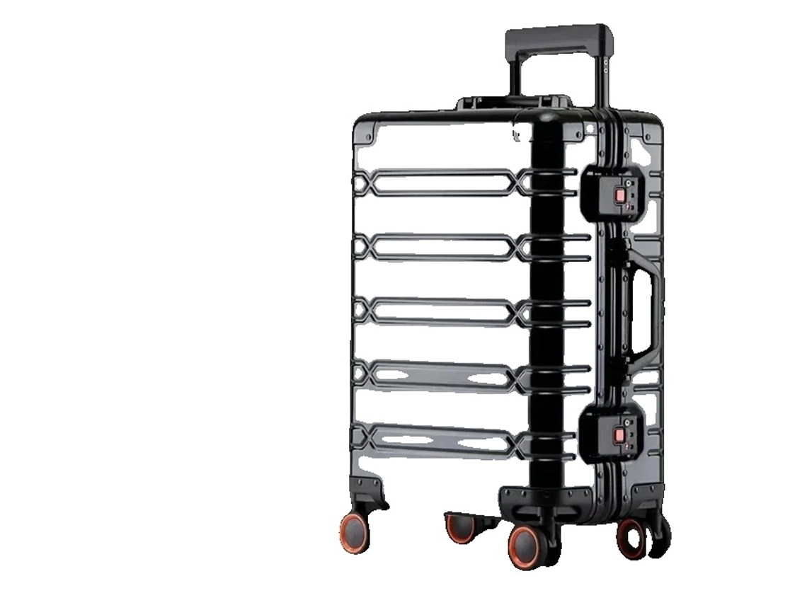 Maleta de viaje, material ABS duradero, almacenamiento expandible, 20 pulgadas, color negro
