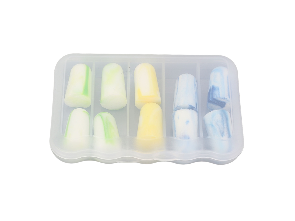 10 Tapones Para Los Oídos De Silicona Antirruido Con Retorno Lento, Cómodos Para Dormir, Trabajar Y Estudiar.