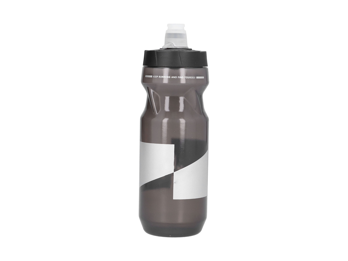Botella De Agua De Silicona Exprimible Para Bicicletas Con Boquilla Antigoteo Gris Transparente Para Ciclismo Deportivo.