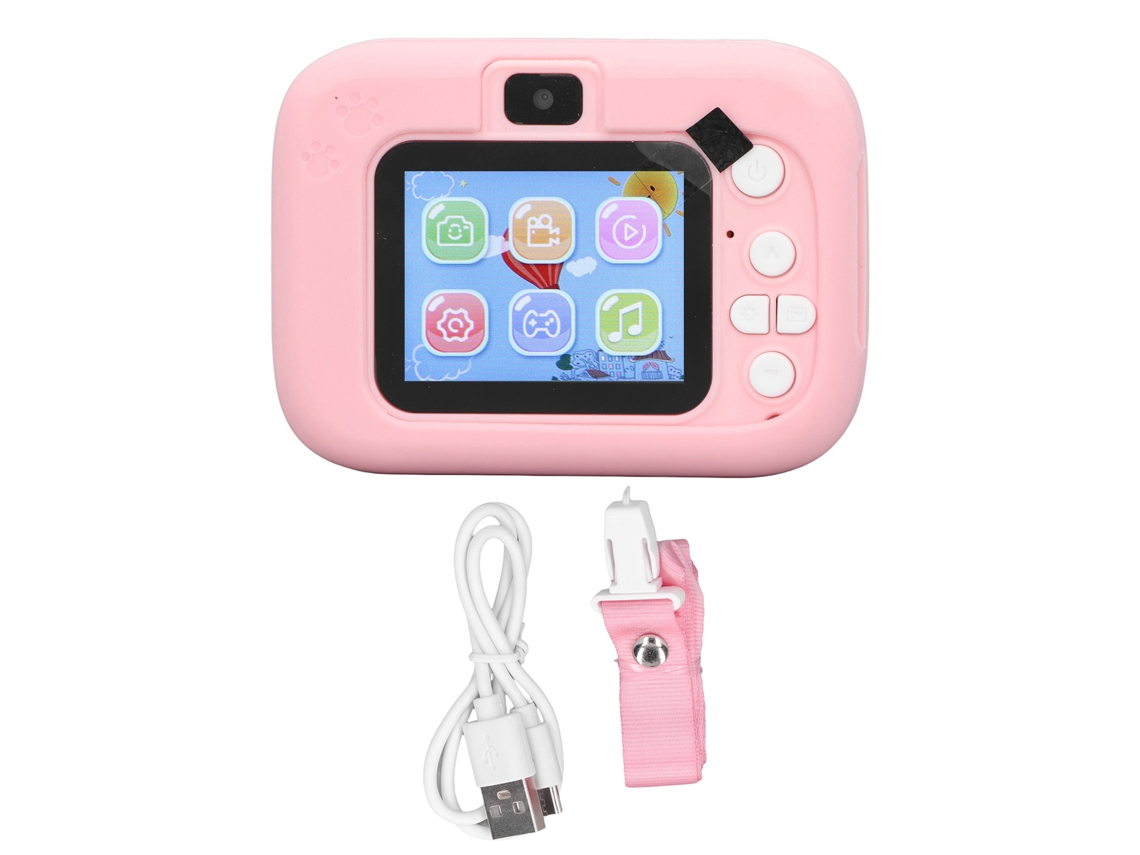 Cámara Infantil Multifuncional Hd Pequeña, Con Un Bonito Diseño De Gato, Para Niñas Y Niños X900 Rosa.