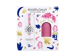Agua perfumada Roger Gallet Charitable Pink Chest 100 ml y su vela perfumada Rogergallet