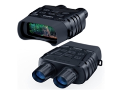 Binoculares de visión nocturna para 100% de oscuridad. Guarda fotos y videos con audio. Gafas de visión nocturna infrarrojas de 4 x 35 mm Yizhood (negras).