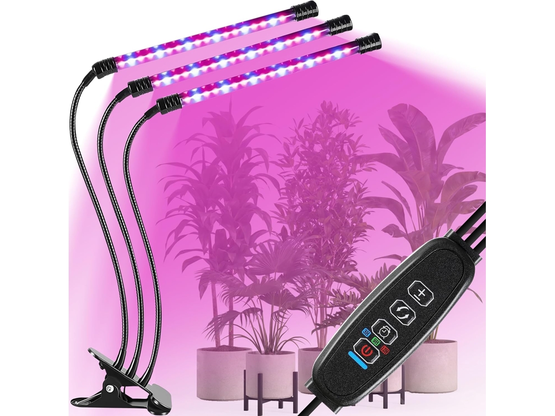 Luz Planta Espectro Completo 60 Led, Mesa, Control Remoto, Temporizador, Para Estufas