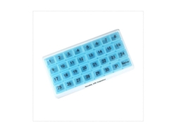 Organizador Mensual De Pastillas Con 31 Compartimentos, 1 Por Día, 4 Semanas, Mes Completo (31 Días)