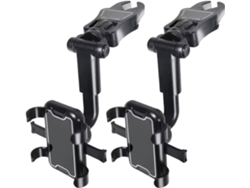 Soporte Para Teléfono Móvil Con Clip Para Coche, Paquete De 2, Montaje Giratorio De 360° Y Retráctil, Compatible