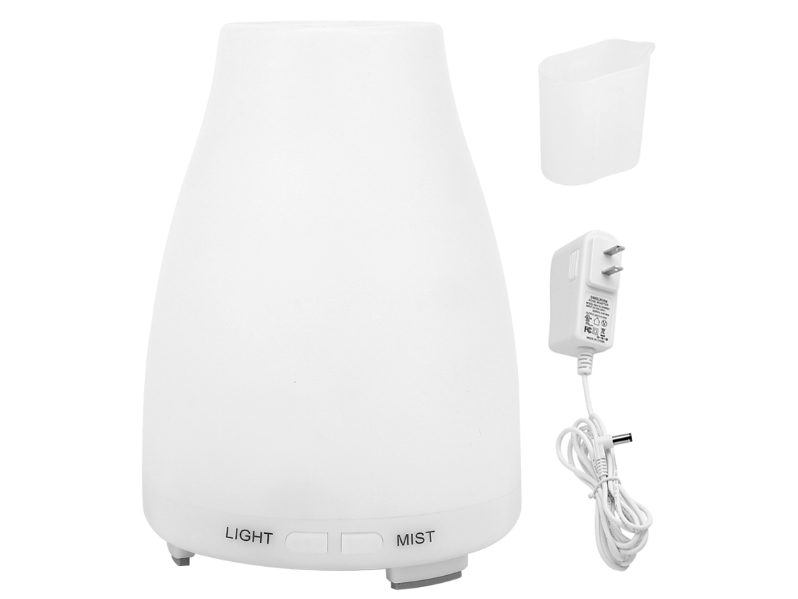 Difusor De Aromas De Escritorio Con Humidificador De 200 Ml, Luz Led Y Apagado Automático, Enchufe Usb De 100-240 V.