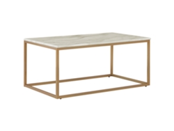 Mesa auxiliar BELIANI Delano de MDF Beige 60x100x45