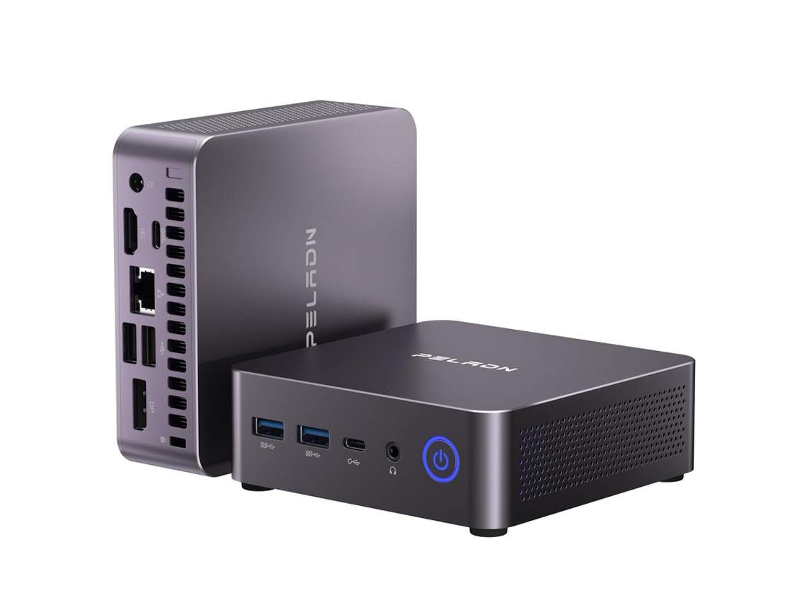 Mini PC Peladn Wo7 AMD Ryzen 7 7735U, 16 GB DDR5, 1 TB SSD, Wifi6, Bluetooth 5.2, pantalla cuádruple y Windows 11 Pro (8 núcleos/16 bits, hasta 4.75 GHz)