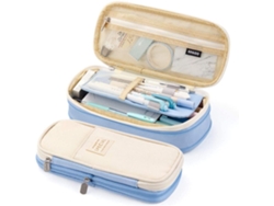 (azul Cielo) Lindo Estuche Para Lápices De Gran Capacidad Con Soporte, Adecuado Para Niñas.
