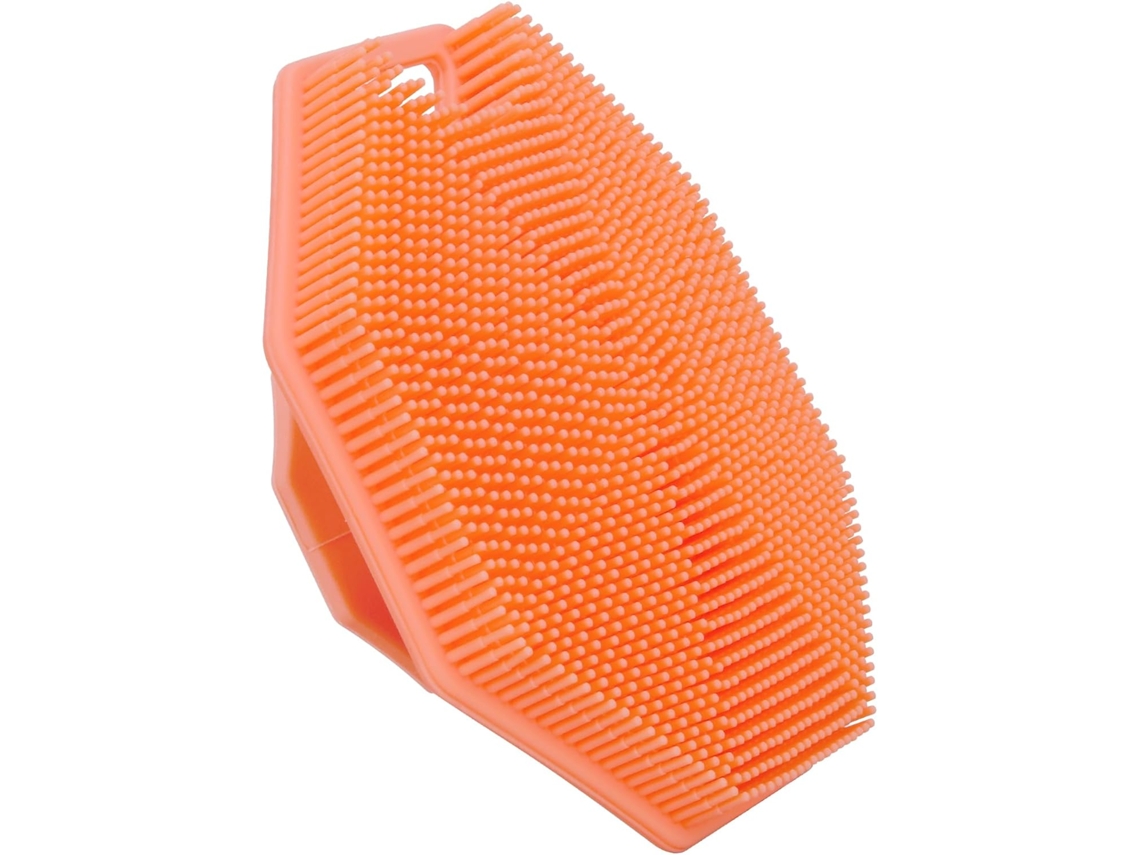 Cepillos De Baño De Silicona Con Gancho (naranja)