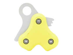 Carrete De Cuerda De Buceo Con Polea De Aleación De Aluminio, Carga Máxima De 250 Kg, Color Amarillo Fluorescente.