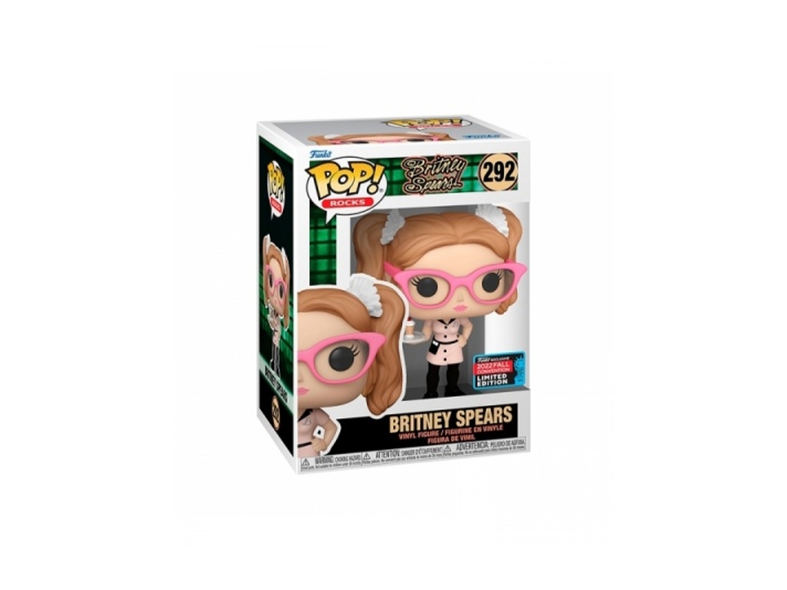 Funko Pop Rocks Me vuelve loco Britney Spears 2022 Exclusivo de la convención de otoño 292 FUNKO