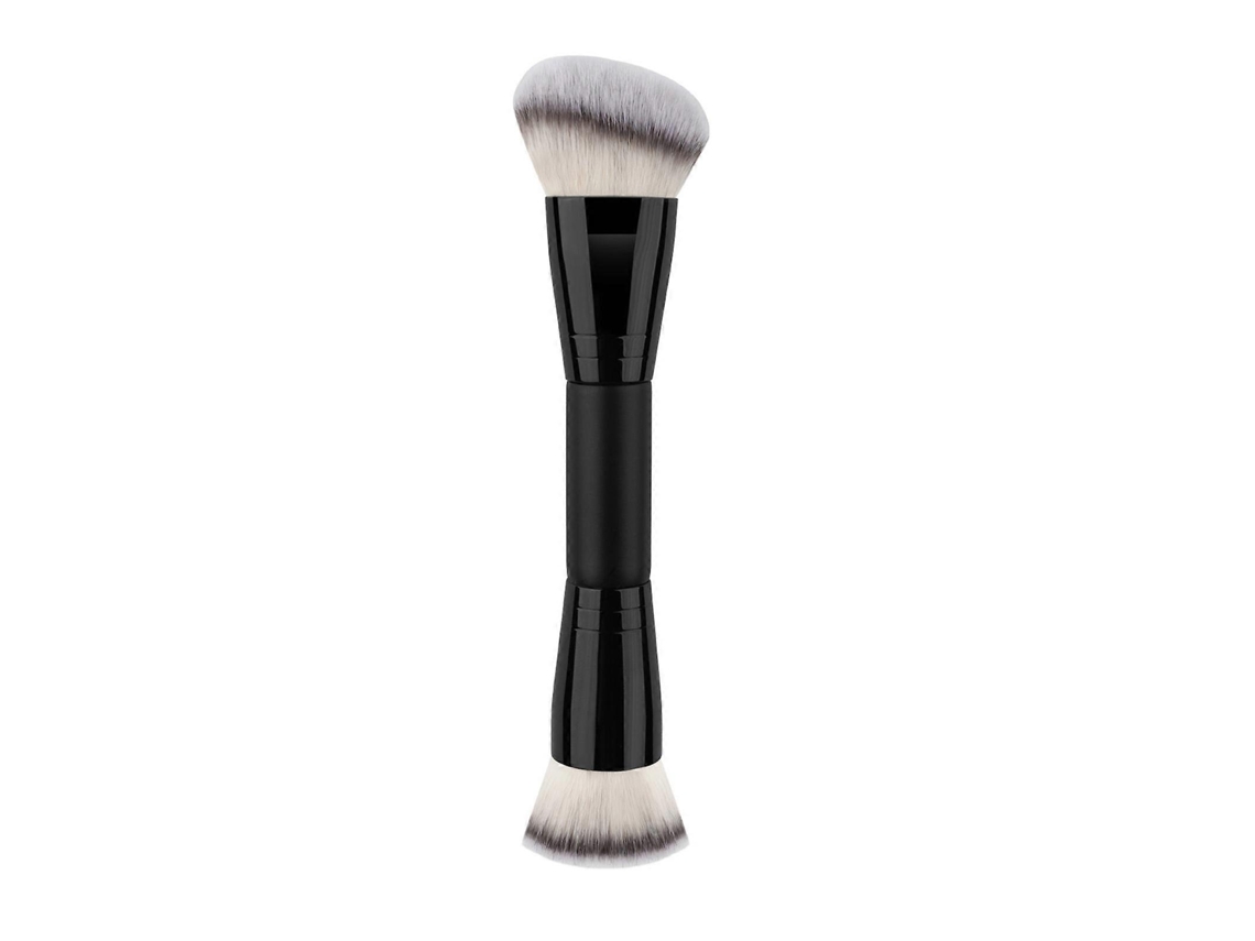 Brocha de maquillaje de doble punta para contornear, difuminar, aplicar bronceador, líquido, crema, polvos angulares y corrector. Rosewell