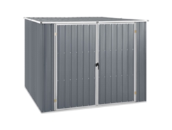 Cobertizo De Jardín Acero Galvanizado Gris 195x198x159 Cm