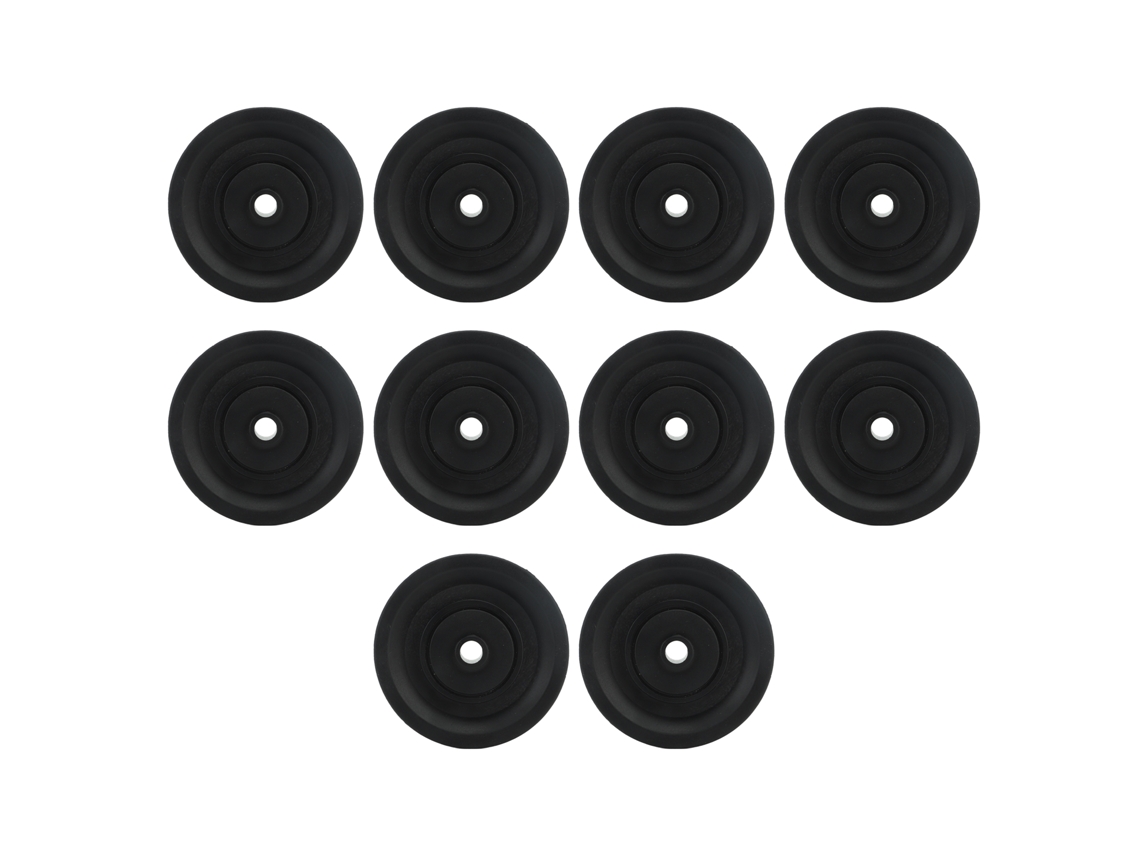 Polea Universal De 90 Mm Con Rodamiento Silencioso Y Estable, Fabricada En Nailon Para Bricolaje, Ideal Para Equipos De Gimnasio Y Puertas De Garaje (10 Unidades).
