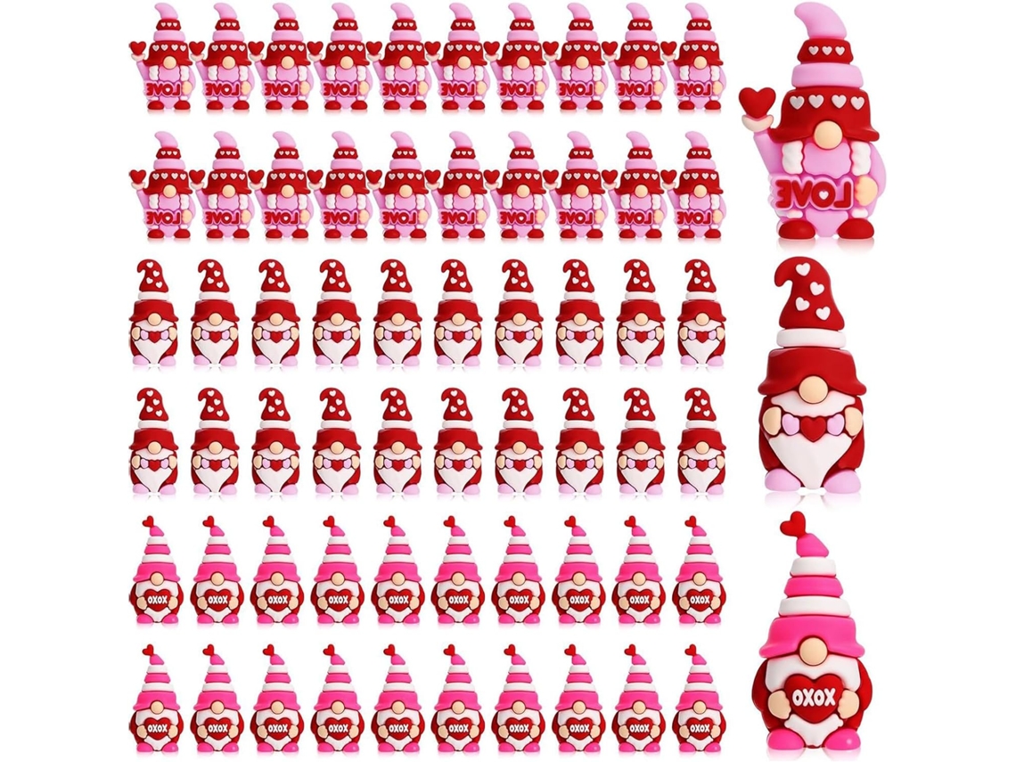 Figuritas De Enanos En Miniatura Con Forma De Corazón, Hechas A Mano En Pvc - Decoración Para El Día De San Valentín