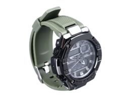 Reloj Eléctrico De Doble Pantalla Para Hombre, Reloj Deportivo Analógico-digital, Resistente Al Agua Hasta 50 M, Led Verde.
