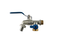 Grifo jardin 1/2-3/4-3/4 salida doble