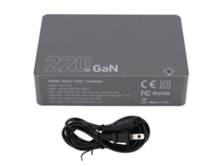 Cargador USB-C con 6 puertos PD, estación de carga de 100 W, concentrador para portátiles, teléfonos móviles y tabletas.