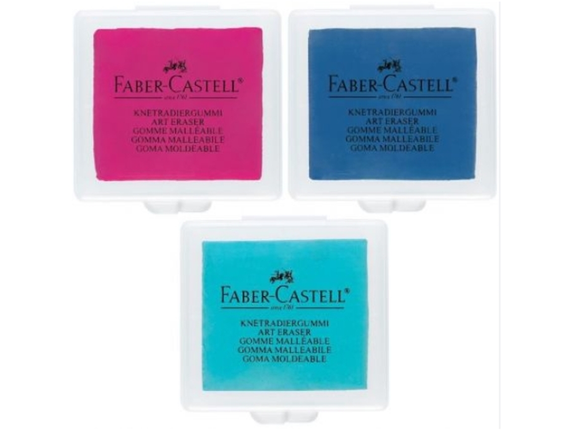 Borrador Faber Castell para pintar y dibujar, calidad artística, eliminación precisa de trazos de lápiz, diseño ergonómico