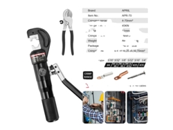 Crimpadora hidráulica April, rango de crimpeado de 4,70 mm², fuerza de crimpeado de 45 kN, Apr 70 con cortador OEM