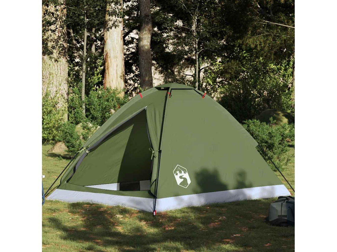 Tienda De Campaña Iglú Para 2 Personas Impermeable Verde Oliva