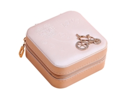 Caja de joyas de viaje con espejo, regalo para mujeres Kofihety