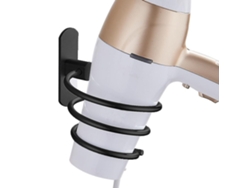 Soporte para secador de pelo, montaje en pared de aluminio espacial D y espiral Pa GOKOCO
