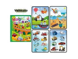 Cuaderno de dibujo infantil reutilizable para acuarela con estampados de animales MDUG (Estilo 3)