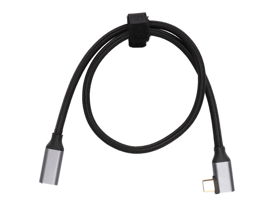Cable De Extensión Type-c Con Codo De 90 Grados 4k 100w Pd 5a Gen 2 50cm