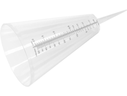 Pluviómetro Inoomp, Medidor De Precipitación Cónico, 8 Pulgadas Con Doble Escala, Transparente, Para Montaje En El