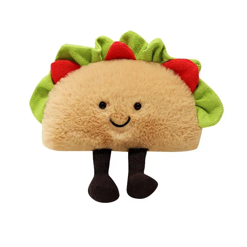 (18 Cm) Lindo Peluche De Hamburguesa De Dibujos Animados