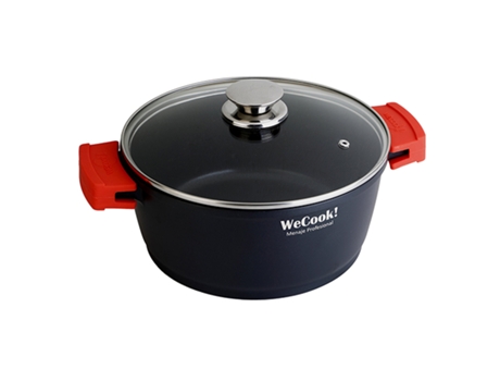Wecook cazuela alta 24 cm+tapa ecostone alum.fundido 5 mm 10024